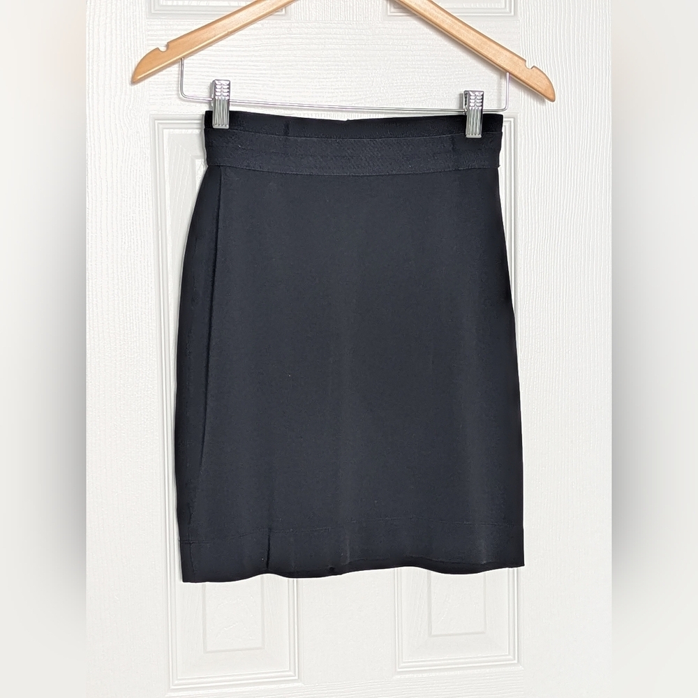 BCBGMaxAzria Women's (Size XS) Black Bodycon Elastic Waist Pencil Skirt